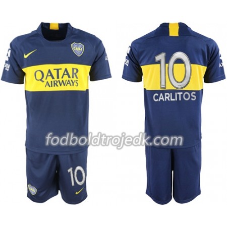 Boca Juniors Carlitos 10 Børn Hjemme 2018/19 - Fodboldtrøjer(S/S)